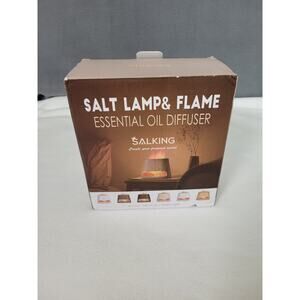SALKING 2-in-1 Himalayan Salt Lamp Diffuser, Cool Mist Humidifier, Aromatherapy